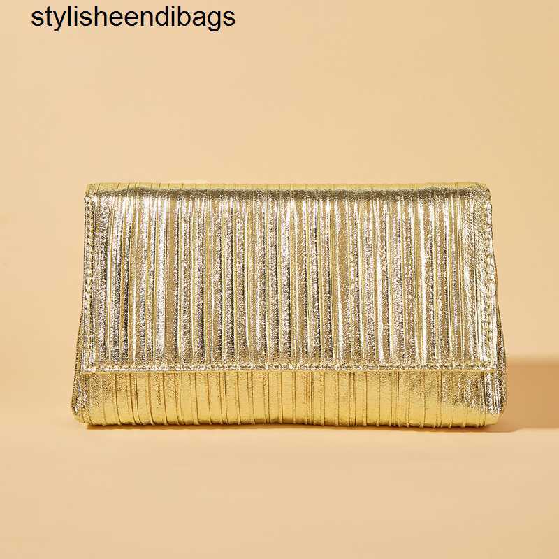 

Totes Fashion PU Women Day Clutch Cover Chain Shoulder Evening Bag New Arrival Handbags Ruched Female Purse stylisheendibags, Silver