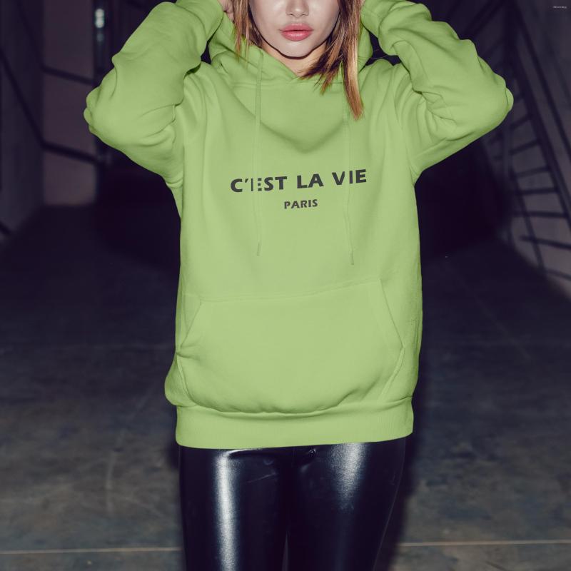 

Women's Hoodies Streetwear Letter Printed Women Sweatshirt Autumn Winter Long Sleeve Harajuku Pullovers Hooded Sweater Sudadera Mujer, White