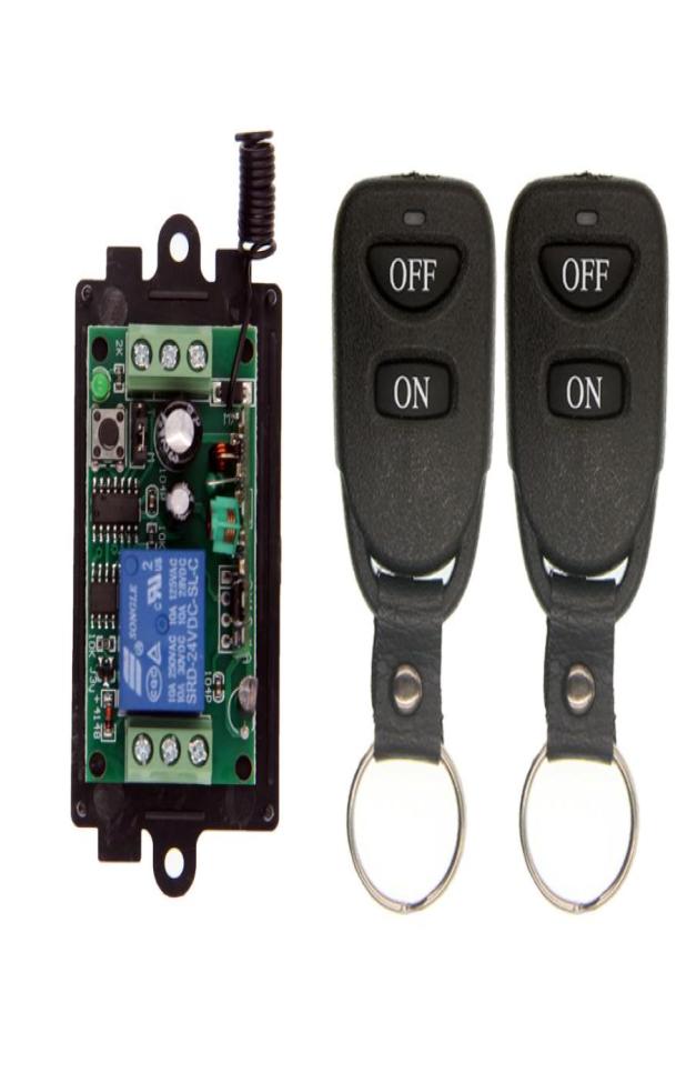 

Wireless RF Remote Control Light Switch 10A Relay Output Radio DC 9V 12V 24V 1 CH Channel 1CH Receiver Module Transmitter7874851