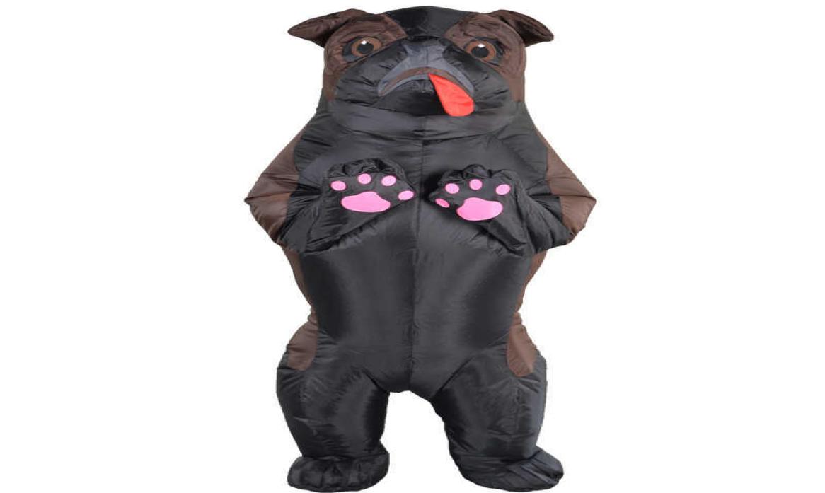 

Dog Inflatable Costume Party Cosplay costumes Fancy Mascot Anime Halloween Costume For Adult Kids Cartoon Q09109839394, Black