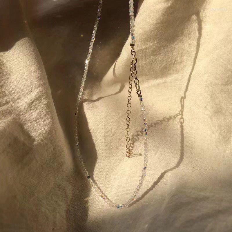 

Chains Crystal Moonlight Stone Necklace Exquisite For Women Gift Latest Selling Choker