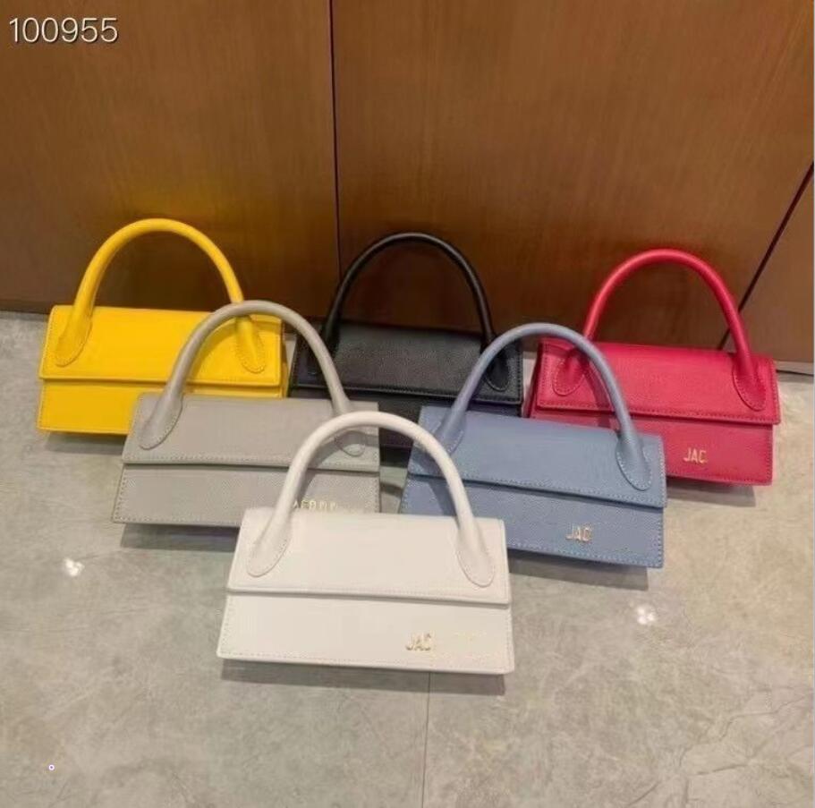 

JAQUEMUS Womens shoulder bag designer messenger bags luxury tote handbag real leather baguette mirror quality square crossbody fashion bag, White