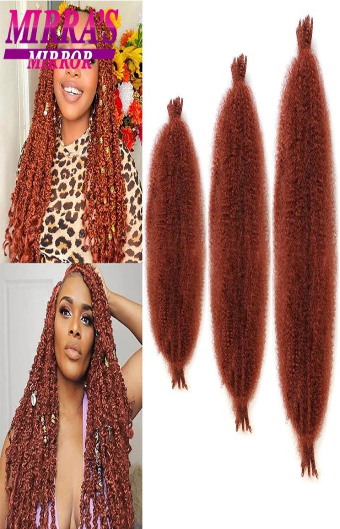 

Synthetic Black 162428 Inch Kinky Marley Braiding Crochet Synthetic Pre Separated Springy Afro Hair For Butterfly Loc6548742