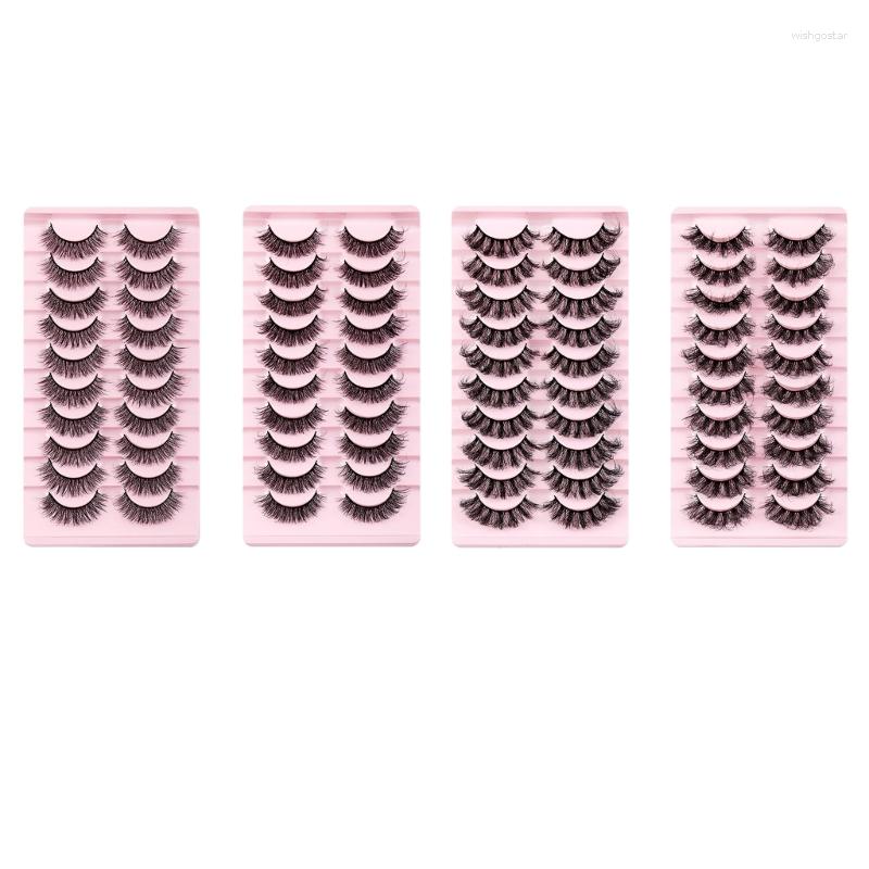 

False Eyelashes 10 Pairs Natural 3D Lashes Volume For Women Drop