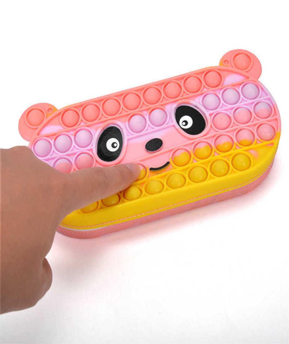 

Push Pop Back to School Children039s Pen Bag Tie Dye Rainbow Cartoon Kids Large Capacity Storage Stationery Pencil Bags Poppers3311745, White