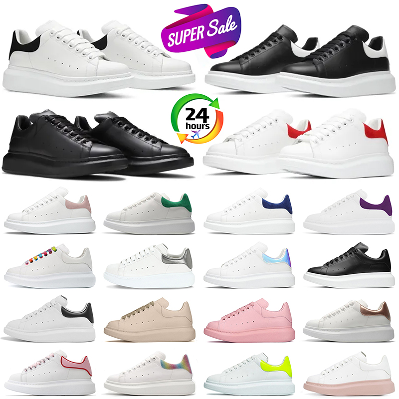 

Luxury Designer Shoes Oversized Sneakers Suede-Panel Leather Platform Casual Shoe alexander Mens Womens Trainers Outdoor Sneaker mcqueens size 36-45, Suede green