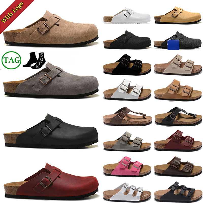 

Birkenstock Boston Clogs Slipper Loafers Birkenstocks Arizona Designer Slide Shoe Sandals Bston Bostons Plate-forme slider Leather Bag Head Pull Cork Men Women