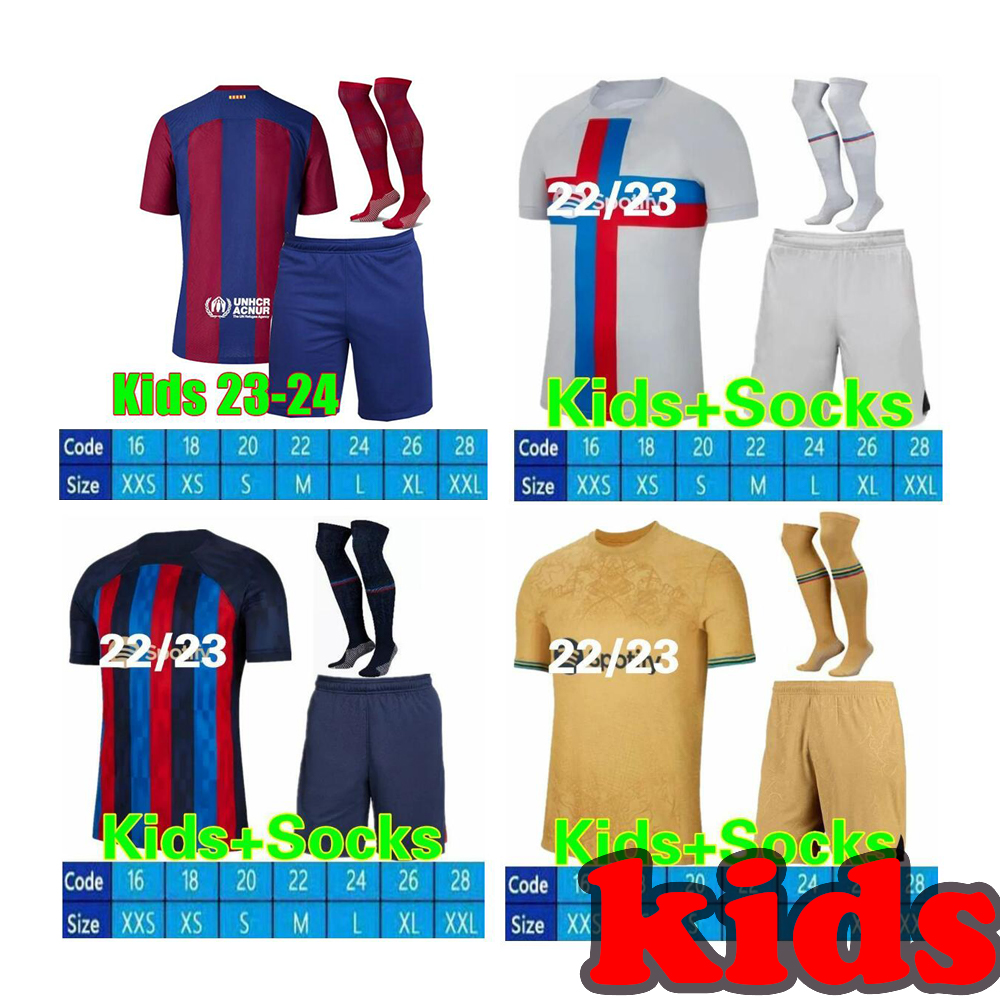 

Kids 22 23 24 Lewandowski Barcelona Shirt Pedri Rosalia 2023 Dembele 4th Shirt 2024 Carmesitas Rafinha Children, Green