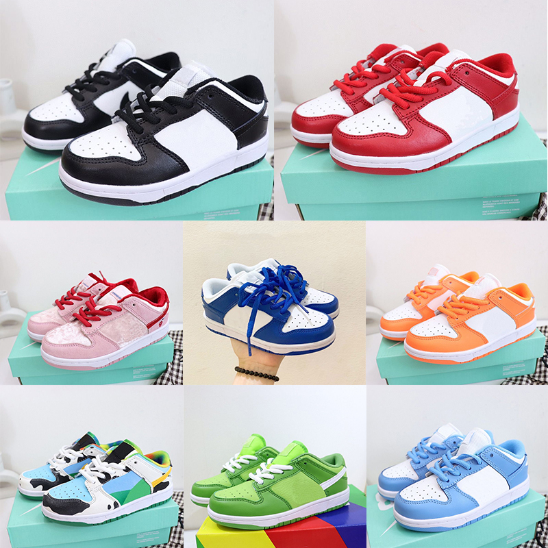 

Kids Designer For Boy Girl Kid Shoes Panda Black White Chunky Low Cows Trainers Boys and Girls Athletic Outdoor Sports Sneakers Children Jogging Walking Shoe, B35
