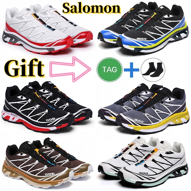 

Salomon xt6 Advanced running shoes mens White Blue Triple Black Mesh WINGS 2 White Brown Lemon Dark Gray Speed Cross speedcross men women trainers outdoor sneakers, 15