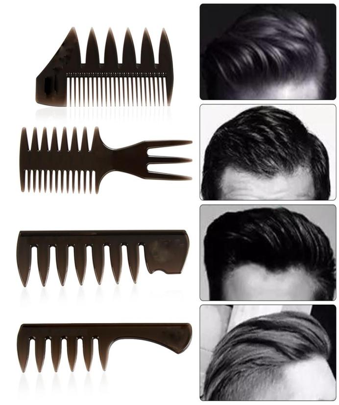 

New Wide Teeth Hairbrush Fork Comb Men Beard Hairdressing Brush Barber Shop Styling Tool Salon Accessory Afro Hairstyle2888007