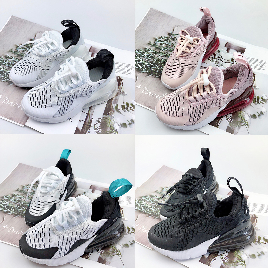 

Top Fashion Big Kids Shoes Designer 270 Kid Sneakers Triple White Black Barely Rose 270s Dusty Cactus children boys girls Shoe youth Mesh Sports Trainers size 28-35