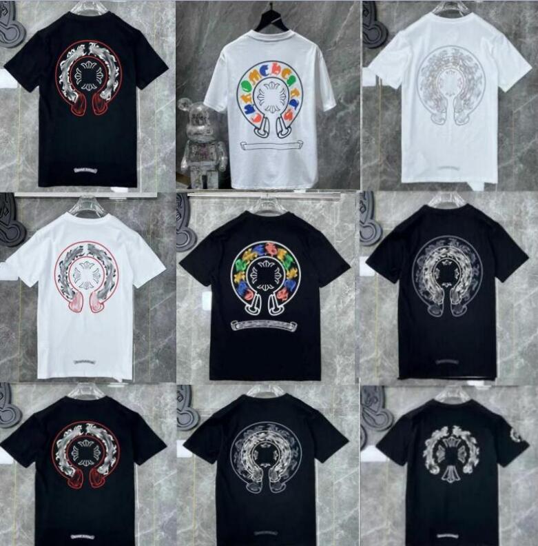 

2023Classics Mens t Shirts Heart High Quality Brand Crew Neck Chromes Short Sleeves Tees Ch T-shirts Sweater Casual Horseshoe Sanskrit Designers Tees 7j1, A222