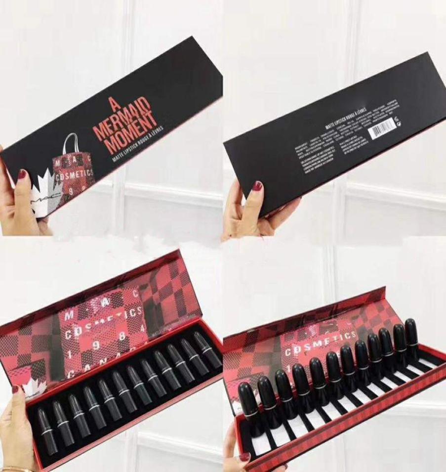 

12 pcs suit Bullet style lipstick Lip Moisturizing attractive lip stick 12 color codes flamboyant lipstick set beauty makeup tool 2273096, Army green