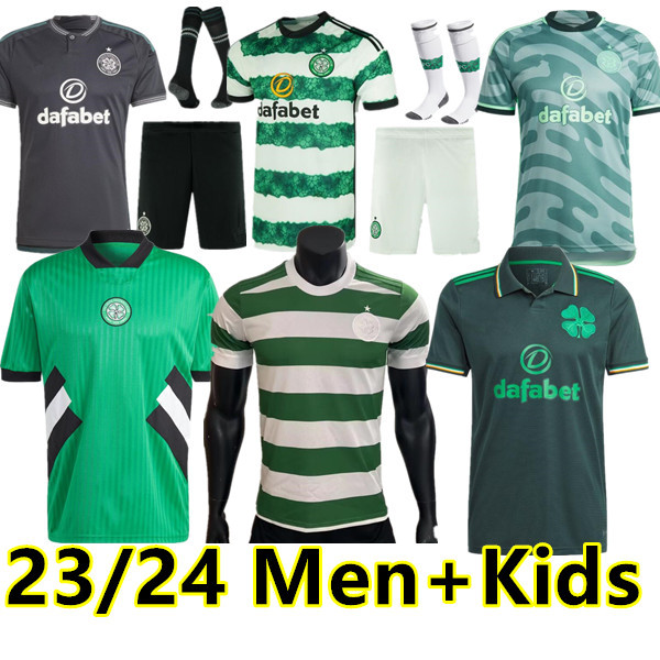 

23 24 Celtic Soccer Jerseys Home away KYOGO EDOUARD 2023 2024 ELYOUNOUSSI TURNBULL AJETI CHRISTIE JOTA GRIFFITHS FORREST player MEN kids kit uniforms Football Shirt