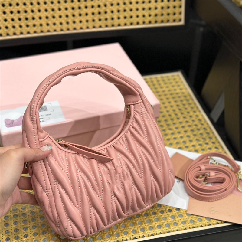 

Fashion Women Handbags Leather Hobo Bags Shoulder Bags Luxury Purse Bag with BOX Designer Bags Lady Purse, White