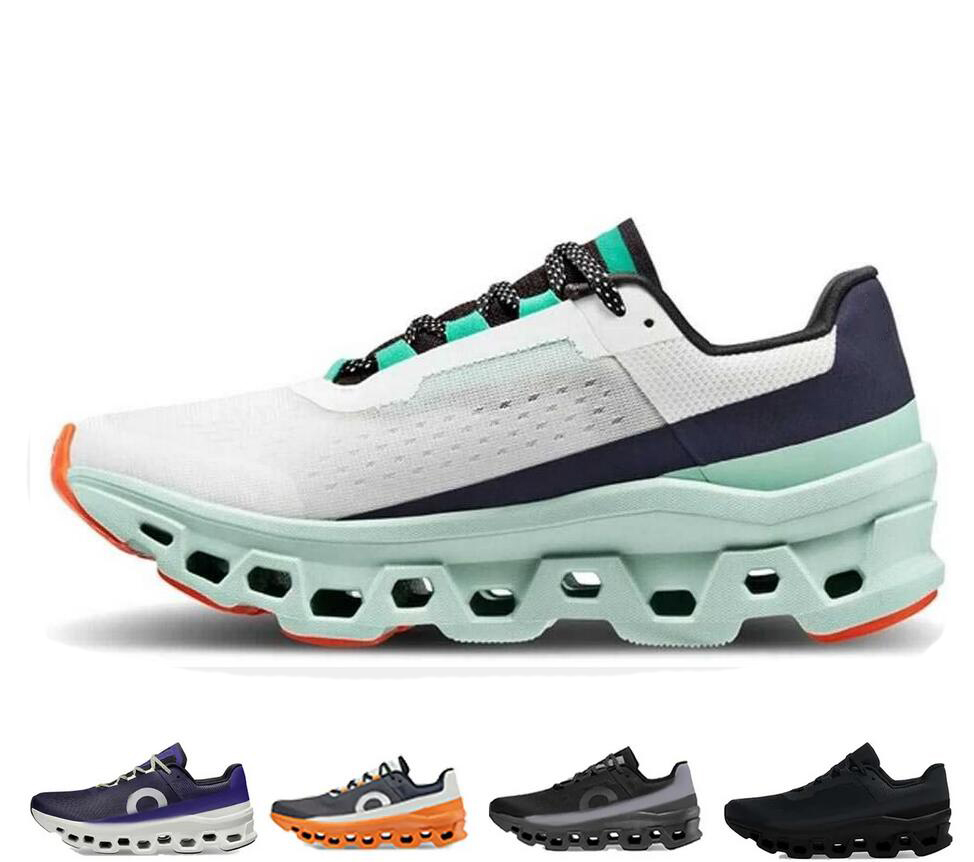 

2023 monster Lightweight cushioned Running shoe Monster Training Shoe Footwear Lightweight Men Women Runner Sneakers yakuda store, All black