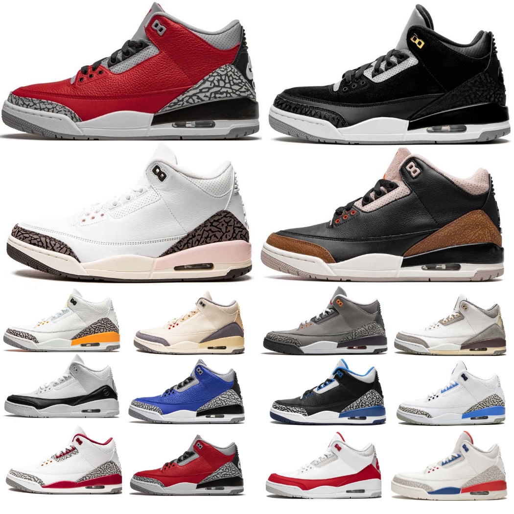 

Hot III 3 Men 3S Women Basketball Shoes Slim Shady Muslin Oreo White Cement Black Cat Cardinal Red Racer True Blue Varsity Royal Neapolitan Sport Sneakers Trainerssds, Chocolate