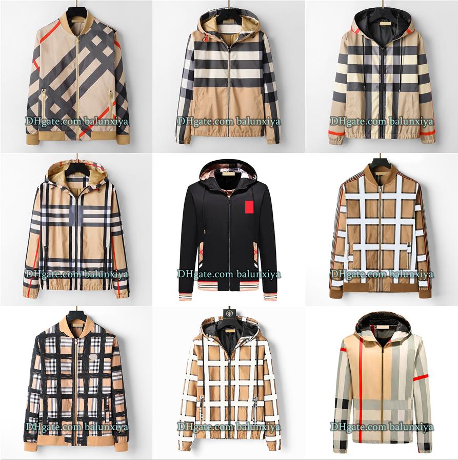 

Men jackets Plaid jacket Autumn bomber jacket Fashion design coats Striped plaid decoration Outerwear Hooded men overcoat zipper jacket Casual outdoor top, J4-khaki