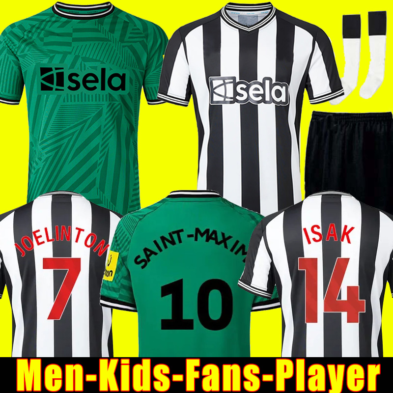 

NeWCasTLeS BRUNO G. 23 24 Soccer Jerseys ISAK NUFC away UNITEDS JOELINTON TRIPPIER 2023 2024 Football Shirt MAXIMIN Men Kids sets ALMIRON WILSON players equipments, 23/24 kids home
