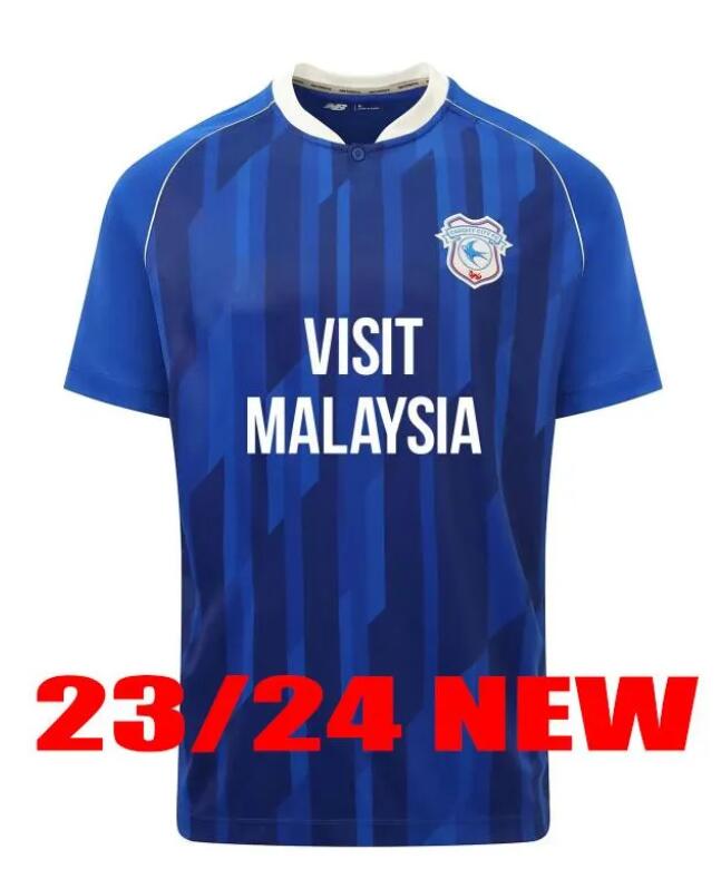 

23 24 Cardiff soccer jersey City home 2023 2024 OJO O'DOWDA NELSON COLLINS PHILOGENE RINOMHOTA Robinson football shirt adult men camisetas de futbol