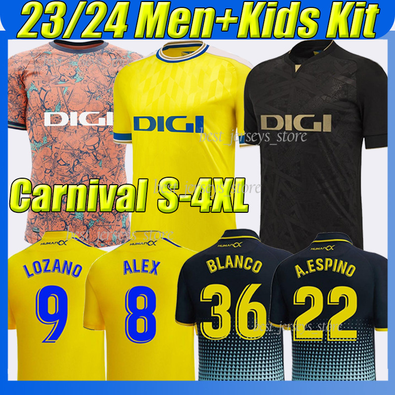 

4XL 23/24 Cadiz Carnival Version Soccer Jerseys ALEX LOZANO LUCAS MABIL FALI R. ALCARAZ ALARCON A. NEGREDO BLANCO camisetas de futbol 2023 men kids kit Football Shirts, Jiadisi 23-24 home kids
