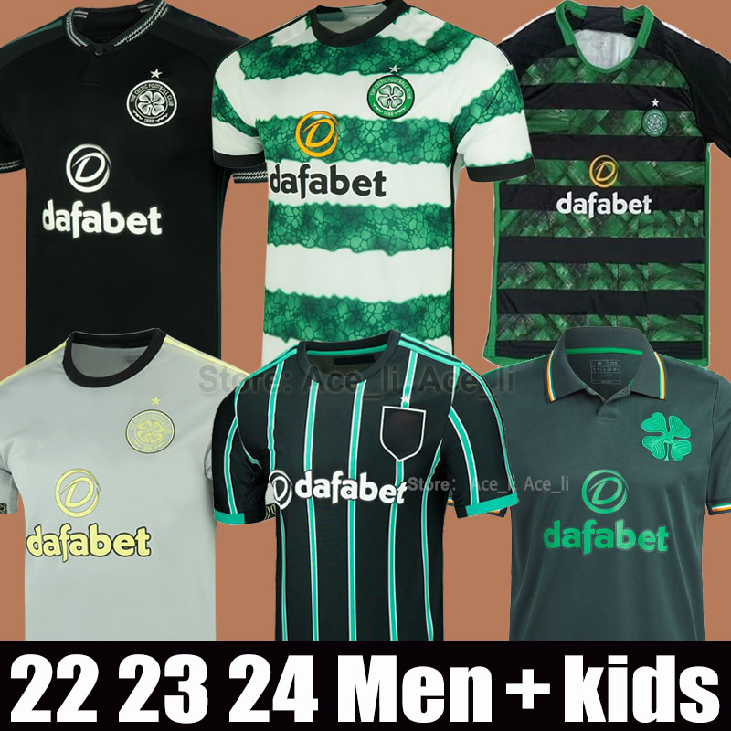 

23 24 Celtic Home soccer jerseys KYOGO JOTA AJETI 2023 2024 Mens Kids away ABADA MCGREGOR TURNBULL STARFELT CARTER-VICKERS THIRD JUNIOR INFANT football shirt kit, 23-24 home