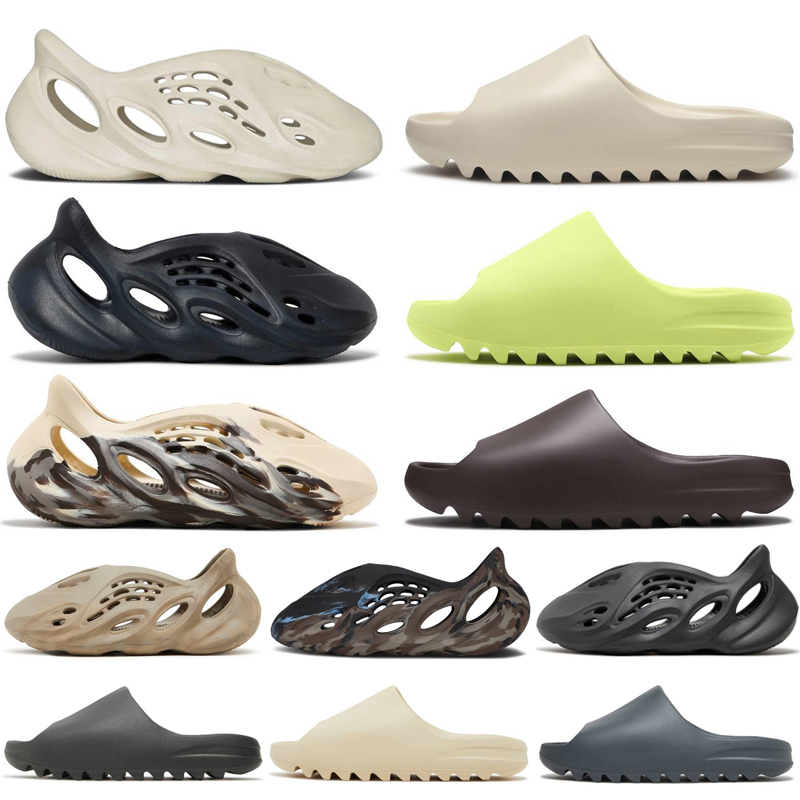 

Sandals Men Woman slider Foam Runner Mineral Blue Onyx Pure Slippers Slide Ochre Bone Resin Clog Desert Ararat runr slides shoe foams runner foamrunner size 35-48, 10#