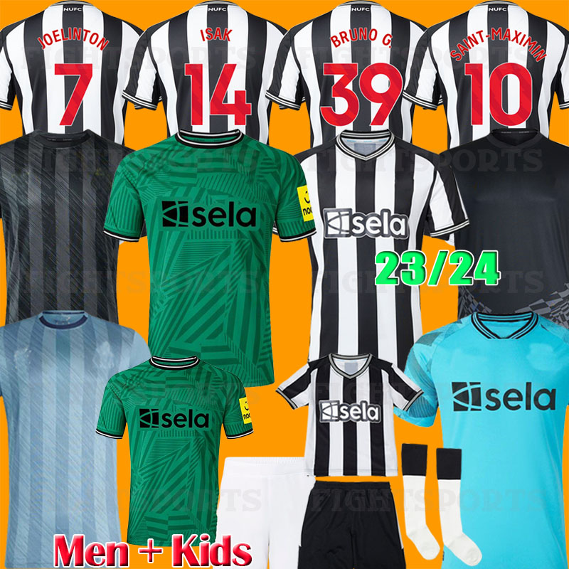 

23 24 Newcastle Soccer Jerseys BRUNO G. 2023 2024 NUFC 130 Years JOELINTON ISAK Fans Player Version MAXIMIN WILSON 130th Football Shirt Mens Jersey Kids kit, Away patch