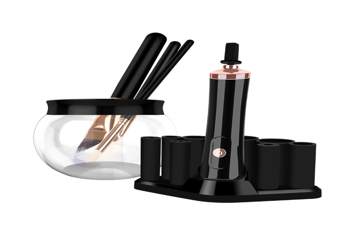 Factory Direct Electric Makeup Brush Cleaner Machine ROHS CE Automatic Cosmetic Brushes Kit Wash Cleaning and Dryer Tool Set 9987715