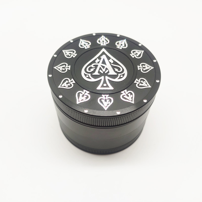 DPAG015 Smoking Black Dia. 63mm 4 parts Aluminum alloy grinders-image-880966137