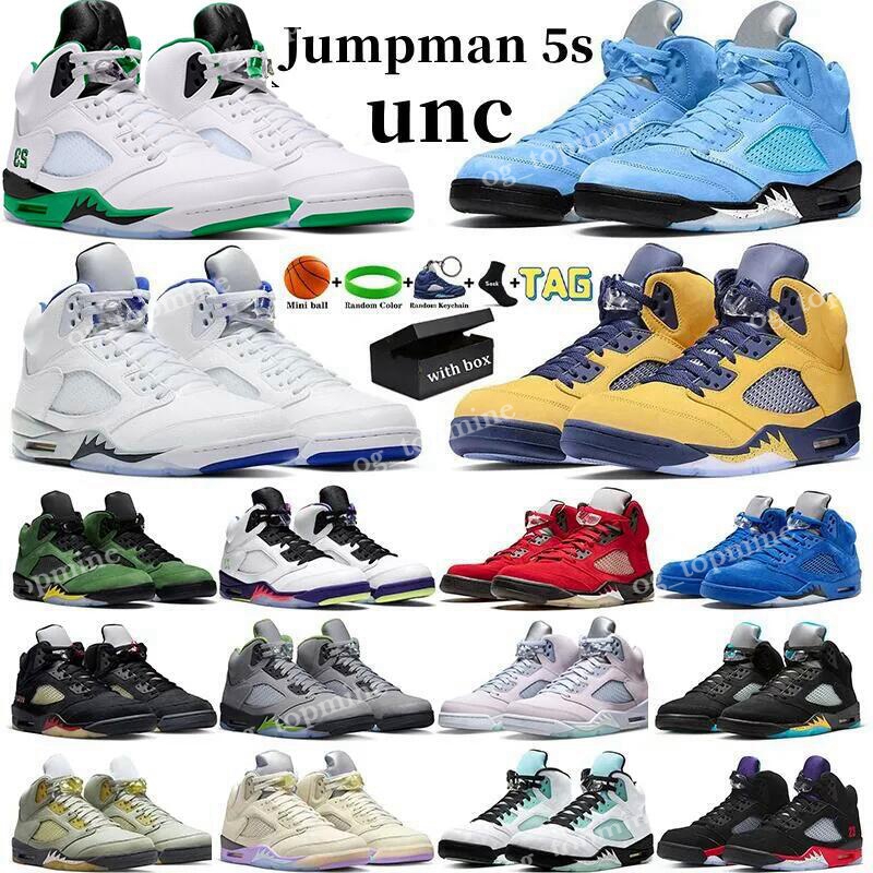 

Jumpman retro 5 Basketball Shoes Aqua UNC 5s Georgetown Lucky Green Concord Racer Blue Raging Bull Fire Red Suede Jade Horizon Sail What The mens Trainers Sneakers, #1