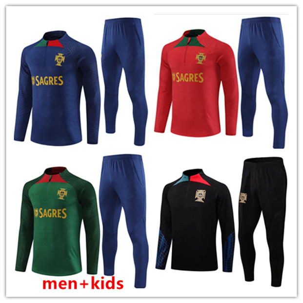

22 23 24 Portugal JOAO FELIX soccer jerseys training suit RUBEN NEVES BRUNO RONALDO FERNANDES Portugieser 2022 Portugal TRACKSUIT Men kit sets