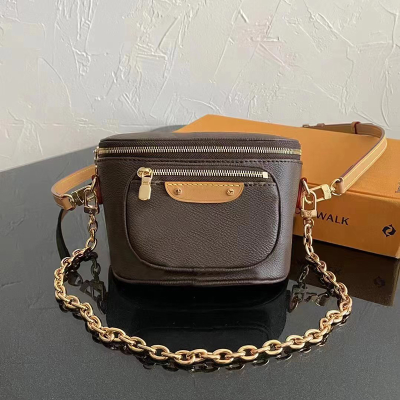 

10A top-level Designer bag17cm Luxury Crossbody Shoulder Bags Women Leather Handbags Cross body Satchels Tote Bag Messenger Designers belt bag for Lady LV002, Red