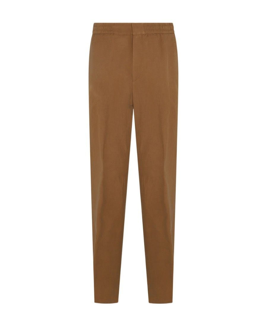 

Mens Pants Loro Piana Khaki Silk Long Causal Pants Trousers with Pockets