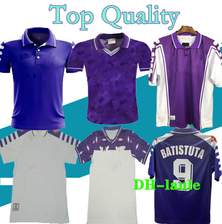 

FiorentinaS Retro Soccer Jerseys EDMUNDO BATISTUTA RUI Fiorentina Home away Football Shirt Camisas de Futebol 89 90 91 92 93 94 95 96 97 98 99 00 long sleeve