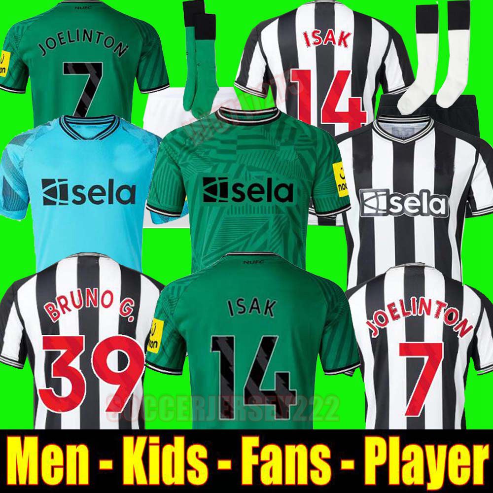 

23/24 TONALI NeWCasTLeS UnITeDS soccer jerseys Kids Kit 2023 2024 BRUNO G. WILSON SAINT MAXIMIN ISAK Football Shirt Goalkeeper Home Away Third Set Fan Player Version, 23/24 home adult player
