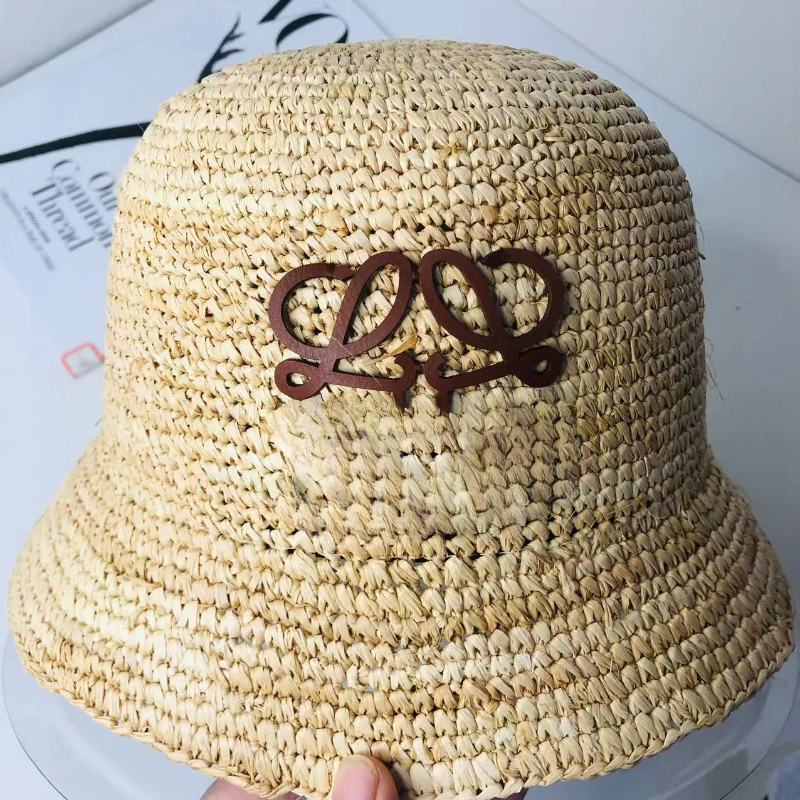 

Outdoor Straw Hats Unisex Spring Summer Breathable Sun Straw Braid Floppy Fedora Beach Panama Cap, Khaki