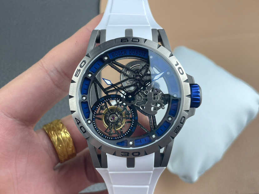 

R Luxury D Superb Tourbillon B Complex E Limited X wrist watches 0479 45mm complex RD505SQ top quality iced out Exc watch for man Movement 2p