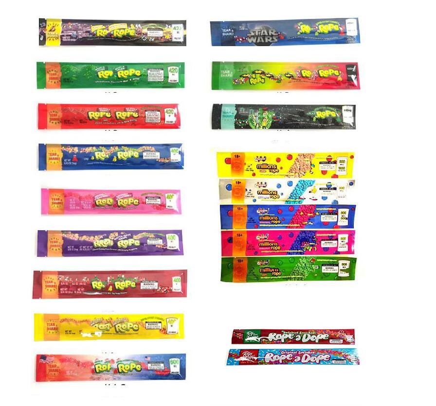 

Packing Bags 500Mg Rope Gummy Empty Pouch Edible Package Candy Food Packages 400Mg Mylar Bag 600Mg Edibles Gummies Packaging
