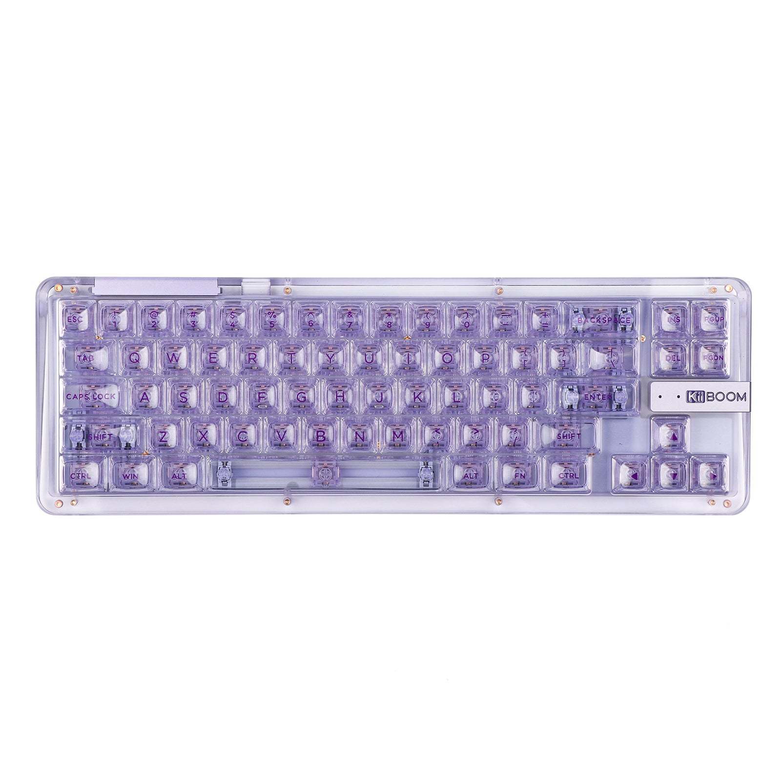 

Keyboard Covers KiiBOOM Phantom 68 Crystal Gasket Mounted USB C Wired Bluetooth5 0 2 4GHz Wireless Swappable Mechanical 230630