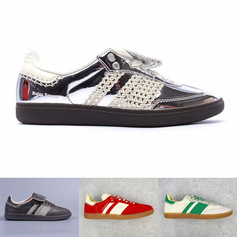 

Samba Wales Bonner Silver Core Black Designer Skate Shoes Red White Green Men Women Sports Low Sneakers 36-45