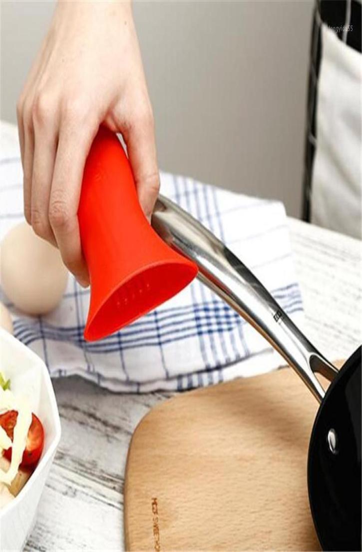 

3 PCSSet Silicone Antiskidding Pan And Pot Handle Heat Insulation Set Silicone Handle Kitchen Ware Set18424349