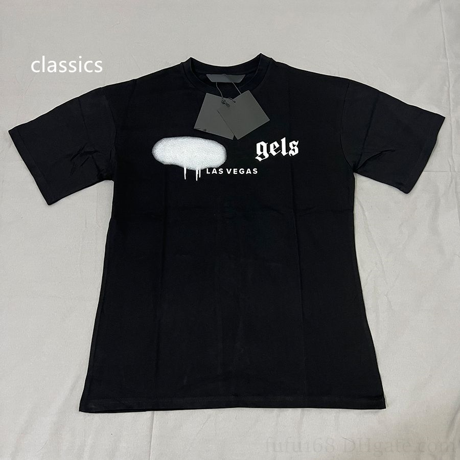 

luxury designer t shirt mens shirts for men tide Sprayed streetwear letter printed tshirt cotton bear womens unisex clothes t-shirt oversized tee clothing tops  M L XL