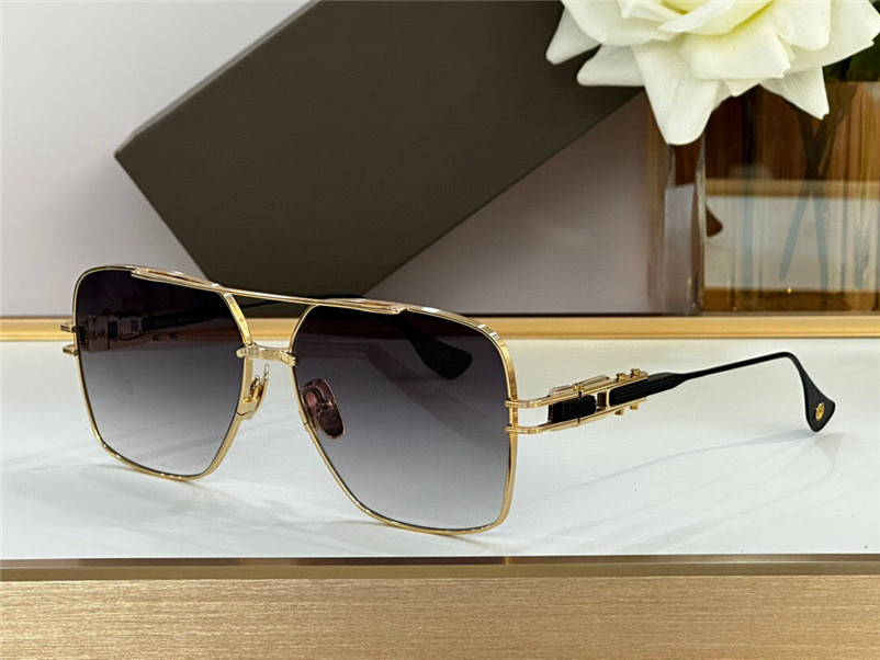 

New fashion design square sunglasses EMPERIK metal frame Inspired by the two-toned look of luxury watches high-end outdoor UV400 protection glasses