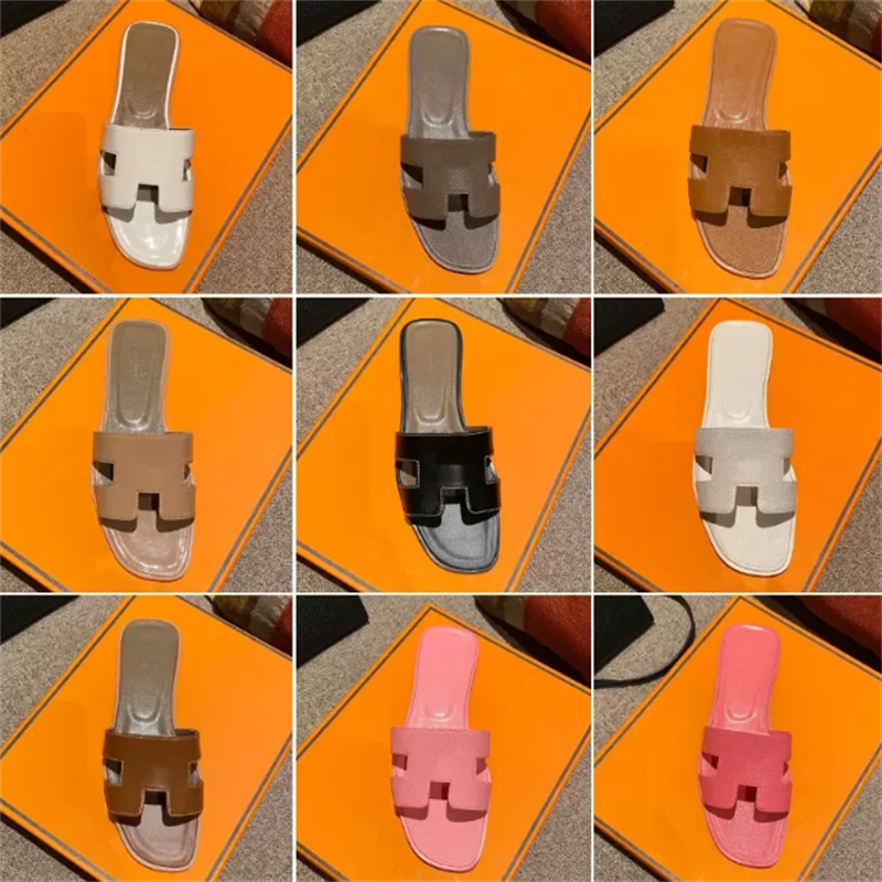 

Designer Slippers Luxury Sandal Women Slides Flat Flip Flops Crocodile Skin Slide Ladies Beach Sandal Summer Genuine Leather Home Shoes