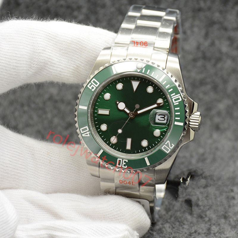 

luxury Mens watch submarine 40mm automatic machine 904L stainless steel sapphire luminous waterproof Montre De Luxe DHgate watch submarine rolej Wristwatches