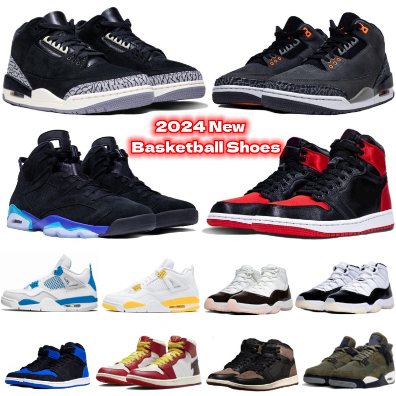 With Box Georgia Peach 3S Basketball Shoes 4S Vivid Sulfur Pine Green Military Blue 1S Satin Bred 12S Cherry 13S Wheat