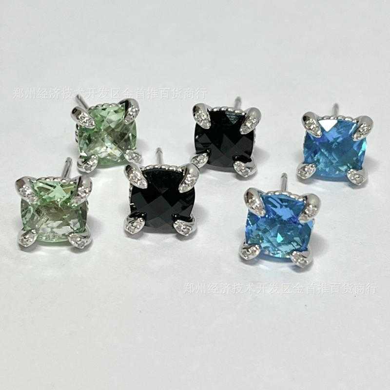 designer earrings luxury jewelry 925 Sterling Silver Inlaid 5a Zircon Earrings Popular Quick Sale-image-921295170