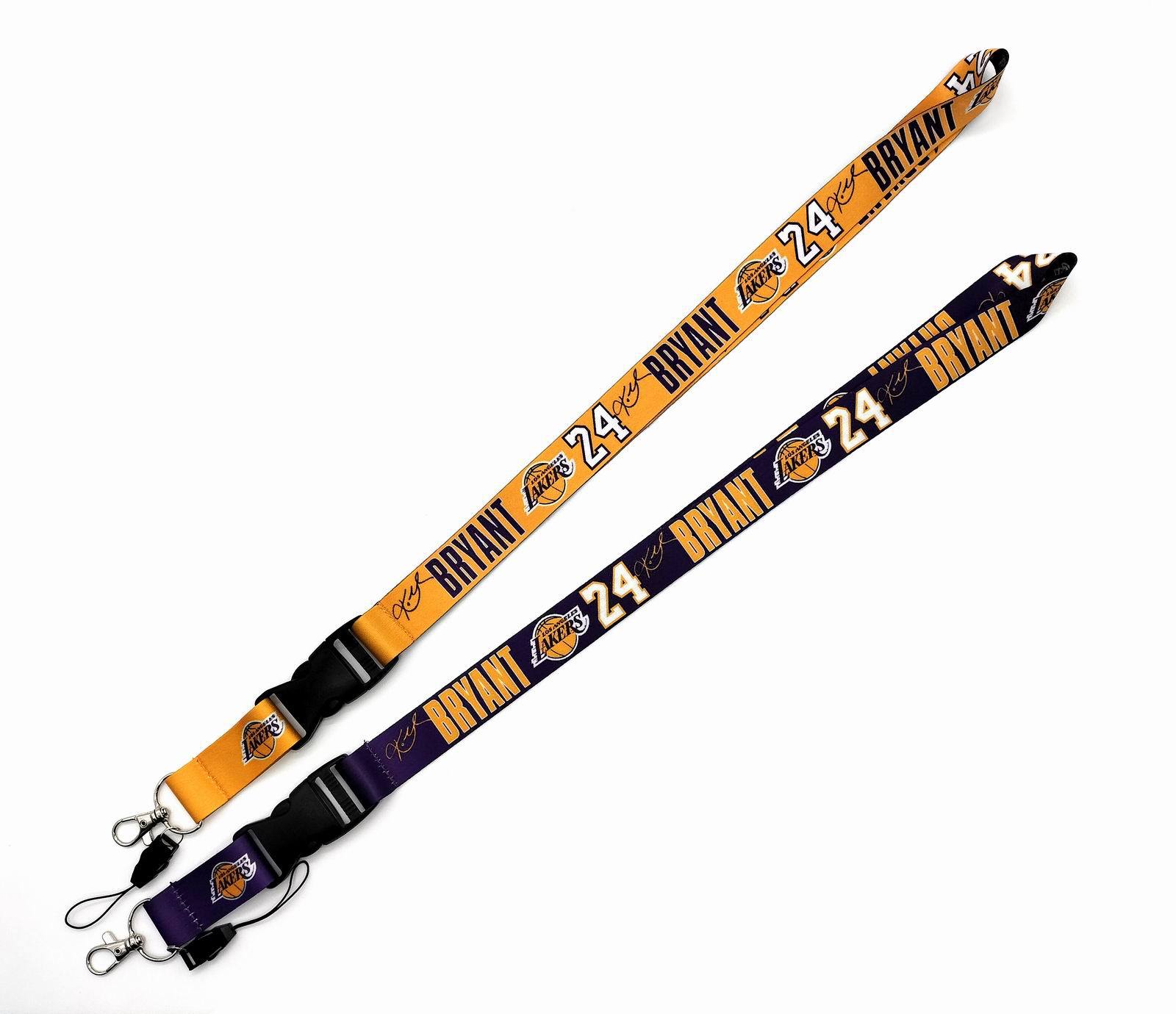 Designer Keychain Men Sport Lanyards basketball club 24 Keychain DIY Cell Phone Straps USB ID Card Badge Holder Keyring Belt Strap Hanging Rope-image-907322127